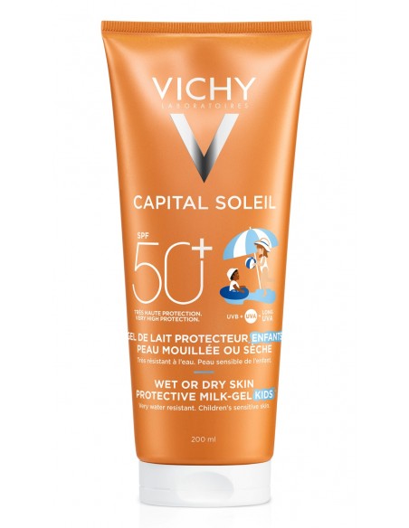 Vichy Capital Soleil Gel Wet Skin Niños SPF 50+ 200 ml