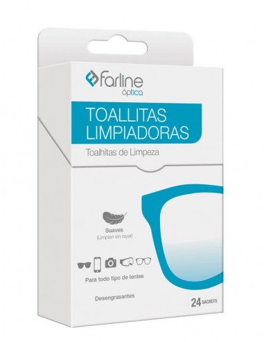 Farline Toallitas Limpiadoras de Gafas y Lentes...