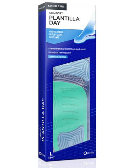 Farmalastic Plantillas Day Confort Diario en Actividades Cotidianas Talla M (40-43)