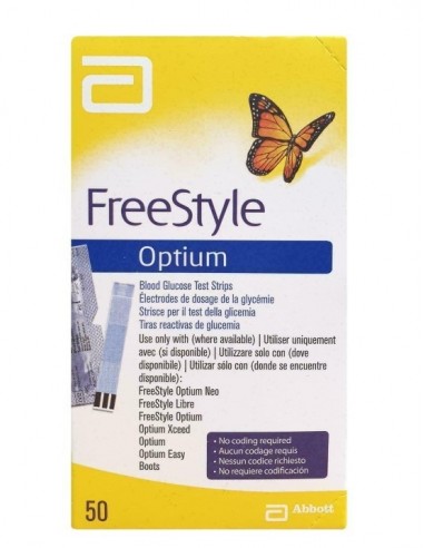 FreeStyle Optium Tiras Reactivas de Glucemia 50...