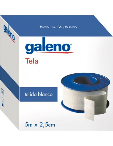Galeno Esparadrapo Tela Blanco 2,5 cm x 5 m