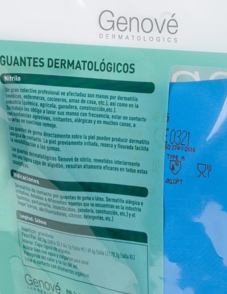 Genové Genocure Guantes Dermatológicos Nitrilo Talla L - 1 par