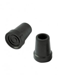García 1880 Contera Negra de Goma para Bastón Ø14 mm - 2...