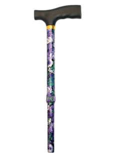 García 1880 Muletilla Plegable Aluminio Estampado Flor...