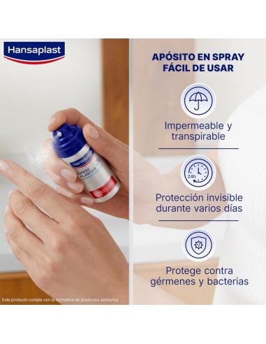 Hansaplast Apósito Transpirable Spray 32,5 ml -...
