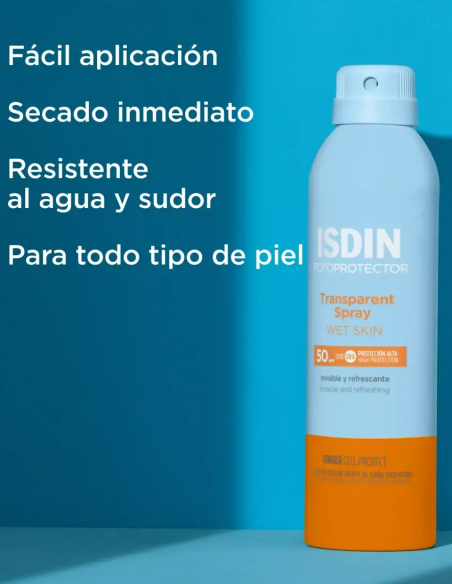 Isdin Fotoprotector Transparent Spray Wet Skin SPF 50 - 2x100 ml