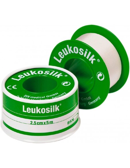 Leukosilk Esparadrapo Transpirable 2,5 cm x 5 m