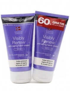 Neutrogena Visibly Renew Crema de Manos SPF 20 – 2x75 ml... 2