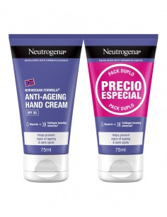 Neutrogena Duplo Crema de Manos Anti-edad SPF 20 – 2x75 ml