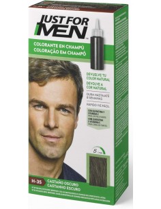 Just For Men Colorante en Champú  H-35 Castaño Oscuro 2