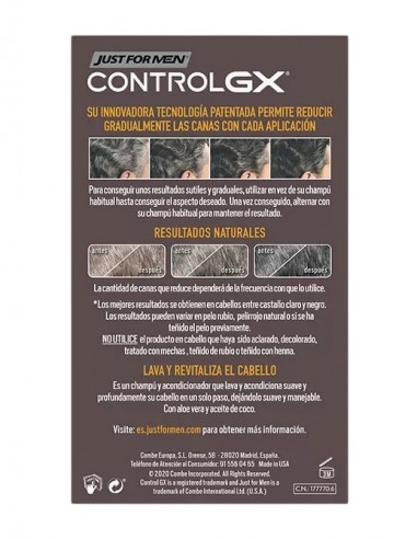 Just For Men Control GX 2 en 1 Champú y...