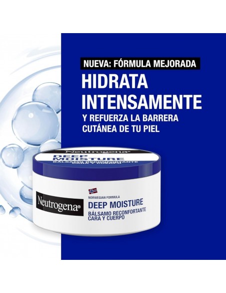 Neutrogena Deep Moisture Bálsamo Reconfortante Hidratación Profunda Cara y Cuerpo 2x300 ml