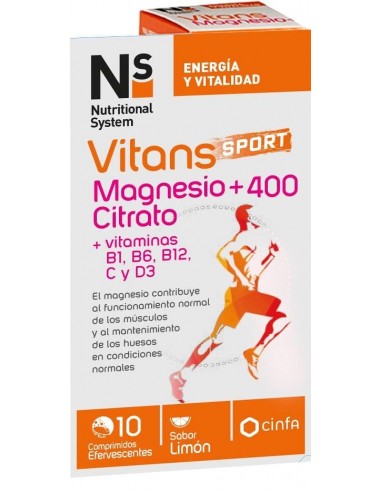 Ns Vitans Sport Magnesio+400 Citrato y...