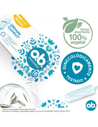 OB ProComfort Tampón Silktouch Normal 16 unidades