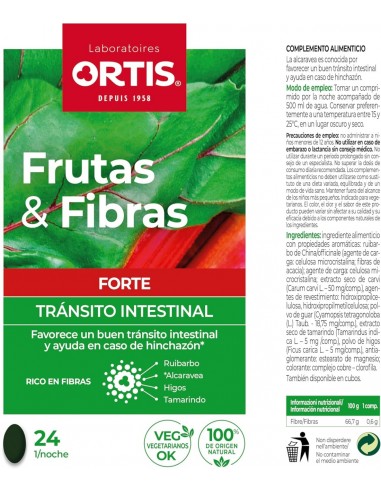 Ortis Frutas & Fibras Forte Tránsito Intestinal...