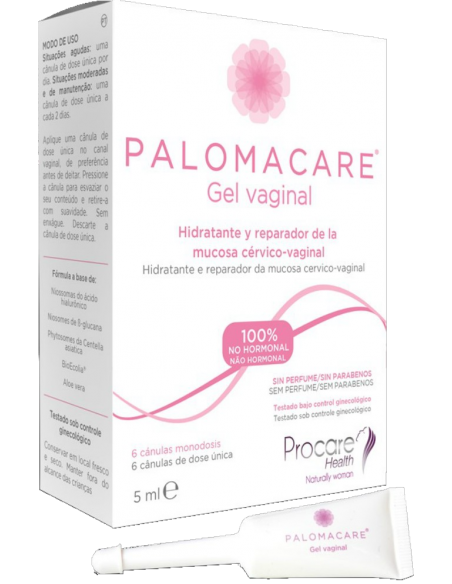 Palomacare Gel Vaginal 6 cánulas monodosis x 5 ml