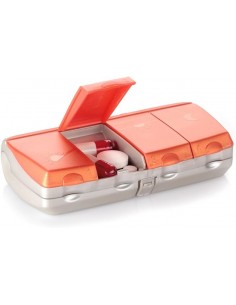 Pilbox Daily Pastillero Diario 4 Tomas con Compartimento...