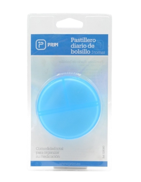 Prim Pastillero Diario de Bolsillo 3 Tomas Azul