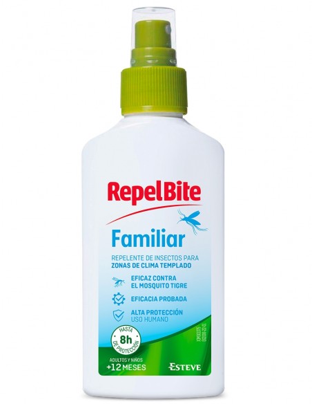 RepelBite Familiar Repelente Insectos Spray +12 meses - 100ml