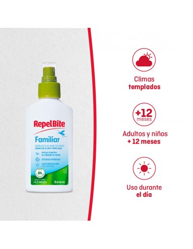 RepelBite Familiar Repelente Insectos Spray +12...