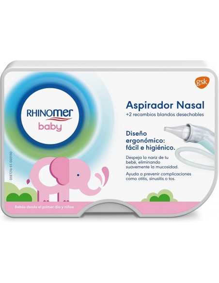 Rhinomer Baby Aspirador Nasal  2 Recambios Blandos Desechables +0m