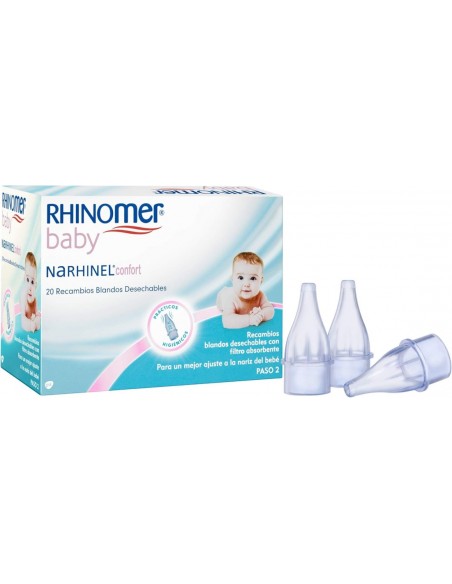 Rhinomer Baby Recambios Blandos Desechables para Aspirador Nasal 20 unidades