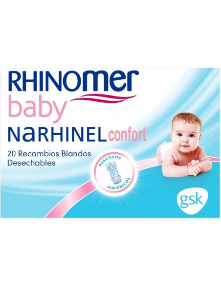 Rhinomer Baby Recambios Blandos Desechables para Aspirador Nasal 20 unidades