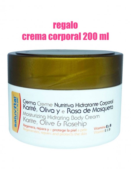 Saluvital Crema Facial Rosa Mosqueta SPF 15 - 50 ml + Obsequio Crema Corporal 200 ml