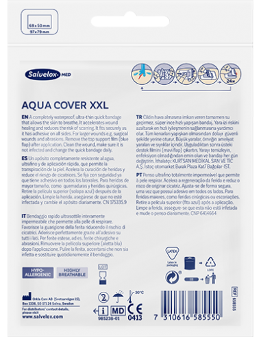 Salvelox Med Aqua Cover XXL Apósito 100%...