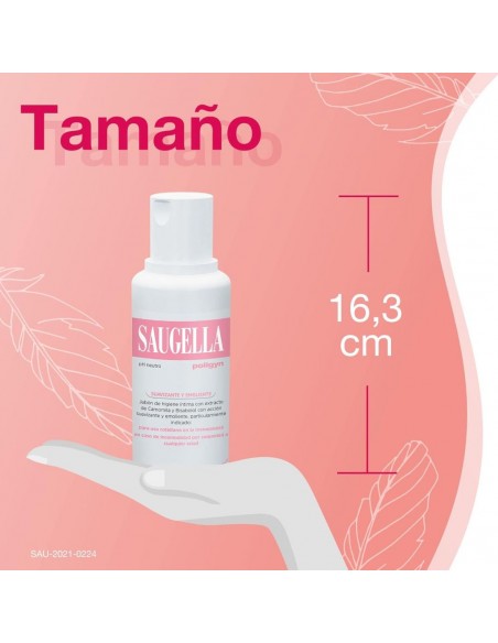 Saugella Poligyn Jabón pH neutro Suavizante y Emoliente Higiene Íntima 250 ml