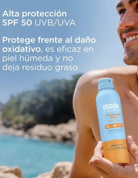 Isdin Fotoprotector Transparent Spray Wet Skin SPF 50 - 2x100 ml