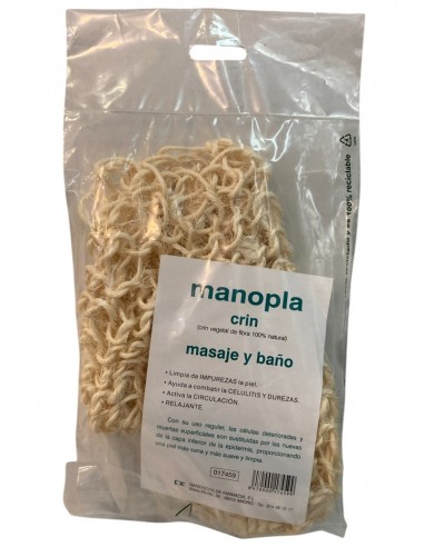Manopla Crin Vegetal Fibra 100% Natural para...
