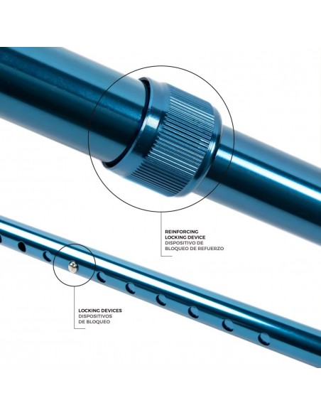 Cymam Bastón Extensible Aluminio Azul