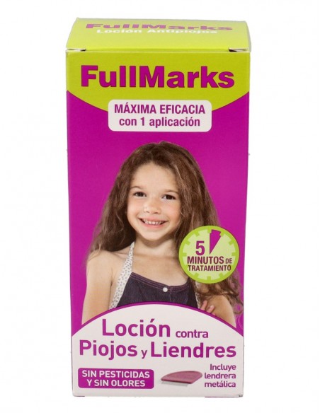 FullMarks Loción Antipiojos 100 ml + Lendrera
