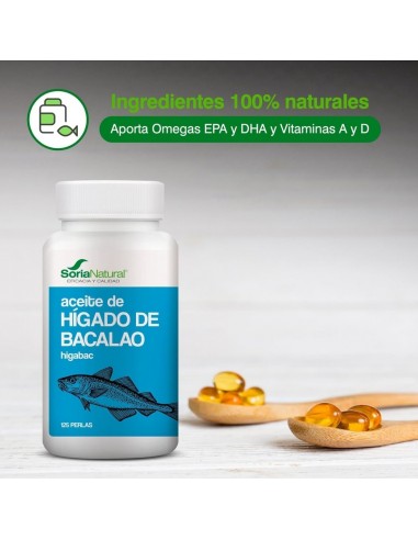Soria Natural Aceite de Hígado de Bacalao 125...