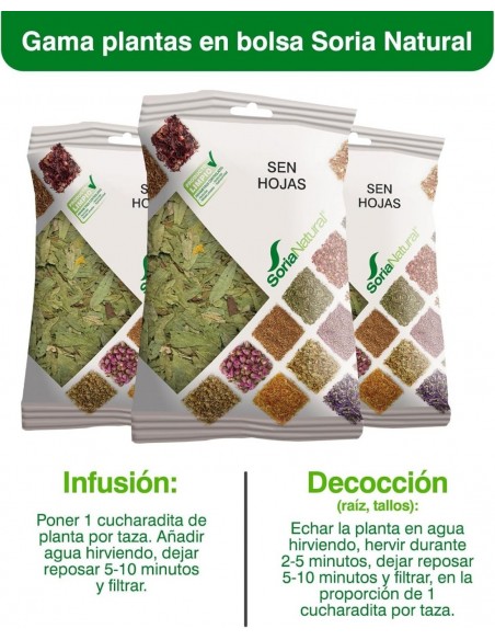 Soria Natural Hojas de Sen Bolsa de 50 g
