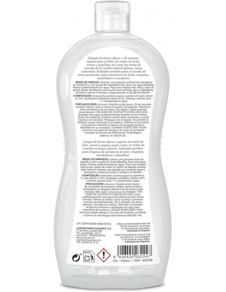Suavinex Detergente  Biberones y Tetinas 500 ml
