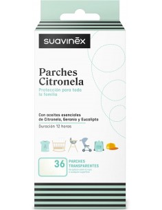 Suavinex Parches Transparentes Citronela 36 unidades