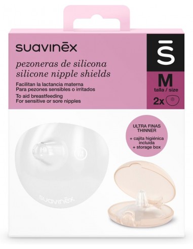 Suavinex Pezoneras Silicona Talla M - 2 unidades
