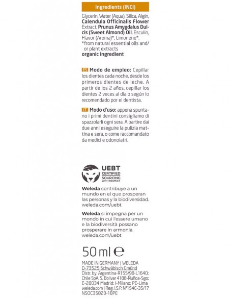 Weleda Gel Dentífrico Niños 50 ml