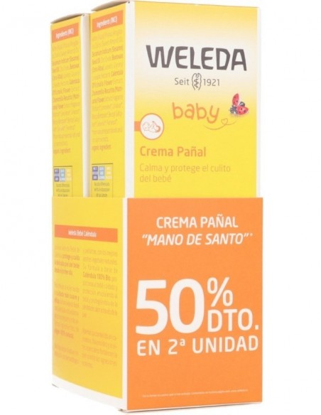 Weleda Baby Crema del Pañal con Caléndula 2x75 ml 50% Dto en 2ª Unidad