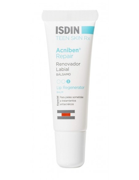 Isdin Acniben Teen Skin Renovador Labial Bálsamo Reparador 10 ml