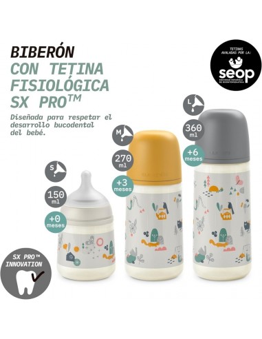Suavinex Biberón Tetina Fisiológica SX Pro de...