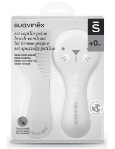 Suavinex Set Cepillo y Peine Gris +0m