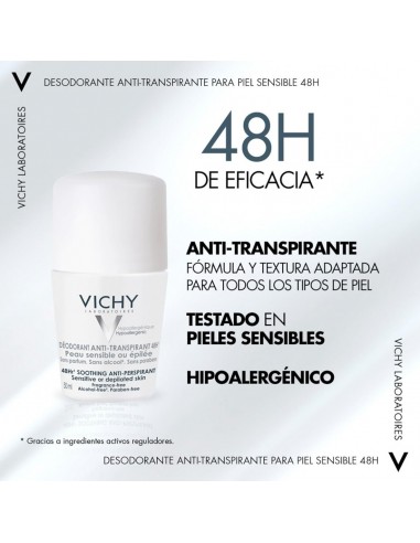 Vichy Desodorante Roll-on 48h Antitranspirante...