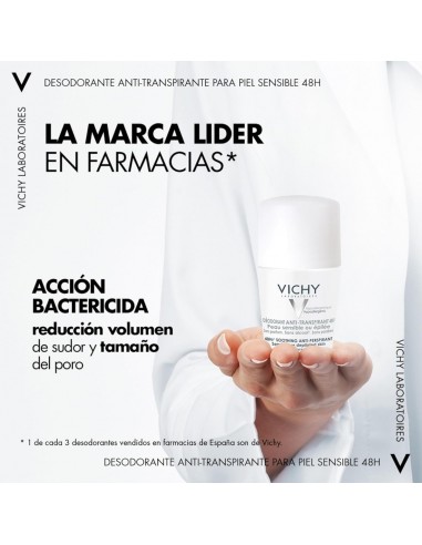 Vichy Desodorante Roll-on 48h Antitranspirante...