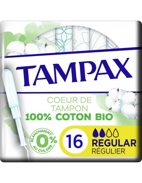Tampax Regular 100% Algodón Orgánico 16 unidades