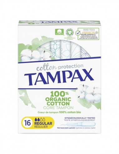 Tampax Regular 100% Algodón Orgánico 16 unidades