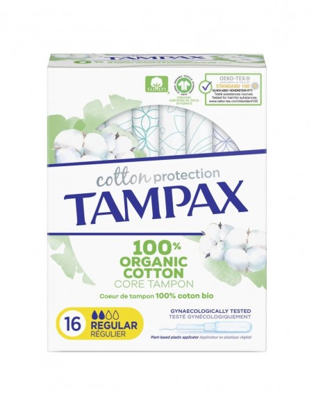 Tampax Regular 100% Algodón Orgánico 16 unidades