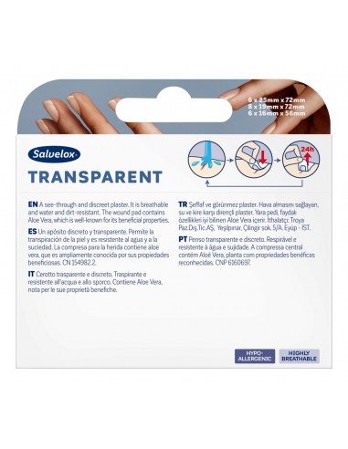 Salvelox Transparent Aloe Vera Apósitos...